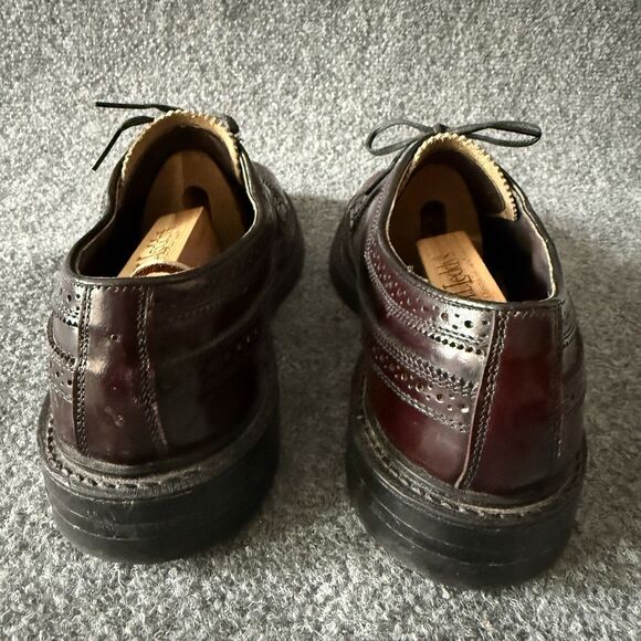 British Walkers Custom Burgundy Wingtip Brogue Dress Shoes 9.5 B Leather Oxford main image 15